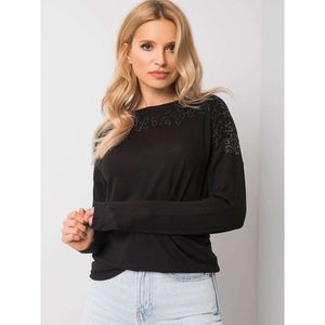Black blouse with long sleeves kép