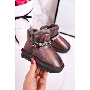 Children's Snow Boots With Fur Petrol Grey Princess kép
