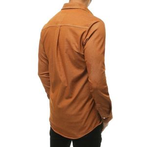 Men's long-sleeved shirt in copper DX1915 kép