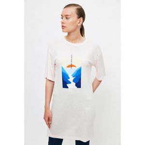 Trendyol Powder Printed Knitted T-Shirt kép