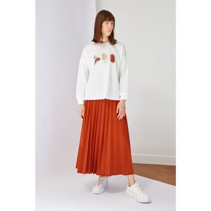 Trendyol Tile Printed Blouse Skirt Bottom-Top Team kép