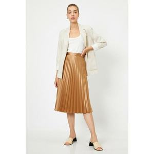 Koton High Waist Pleated Midi Skirt kép