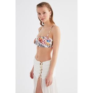 Trendyol Multicolored Patterned Bikini Top kép