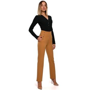 Made Of Emotion Woman's Trousers M530 Cinnamon kép