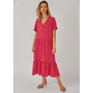 Kolorli Woman's Dress Lou Fuchsia kép