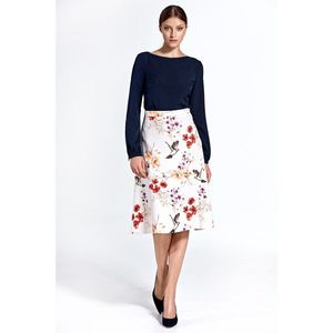 Colett Woman's Skirt Csp05 Flowers Ecru kép