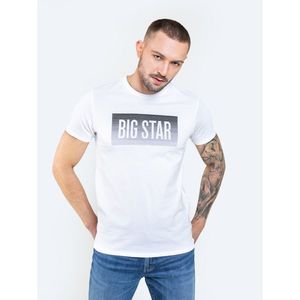 Big Star Man's T-shirt_ss T-shirt 150982 Cream Knitted-101 kép