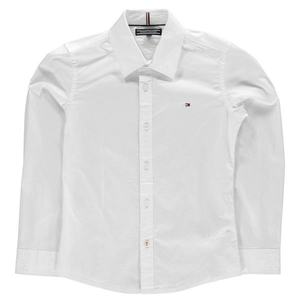 Tommy Hilfiger Junior Boys Long Sleeve Poplin Shirt kép