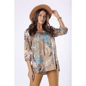 shirt tunic with a tie at the neckline kép