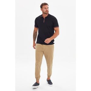 Trendyol Black Men's Regular Fit Short Sleeve Polo Neck T-shirt kép