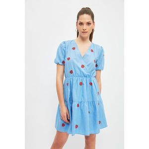 Trendyol Blue Embroidered Dress kép