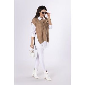 sweater with a classic shirt kép