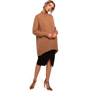 Made Of Emotion Woman's Pullover M468 Camel kép