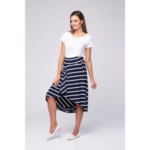 Look Made With Love Woman's Skirt 17 Saint Tropez Navy Blue/White kép