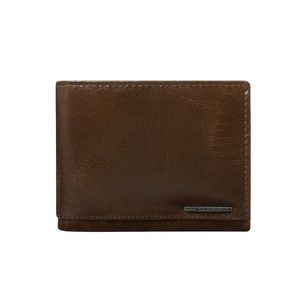 Natural brown leather wallet with RFID system kép