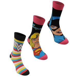 DC Comics 3 Pack Crew Sock Ladies kép