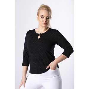 casual blouse with an application at the neckline kép