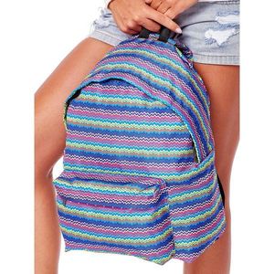 Fabric backpack with geometric patterns kép
