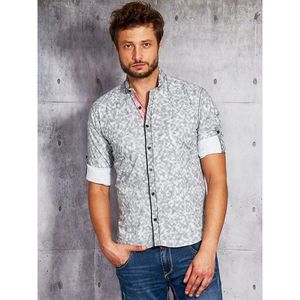 Men´s shirt with a fine pattern in graphite kép