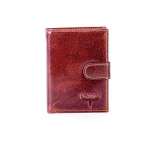 Leather wallet with brown embossing kép