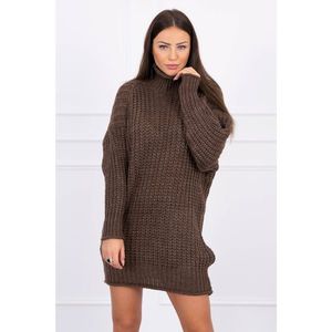 Sweater Turtleneck dress brown kép