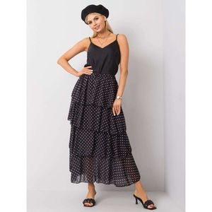 OH BELLA Black skirt with polka dots kép