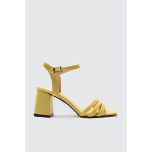 Trendyol Yellow Women's Classic Heeled Shoes kép
