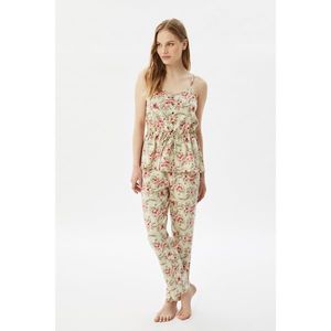 Trendyol Floral Pattern Knitted Pajamas Set kép