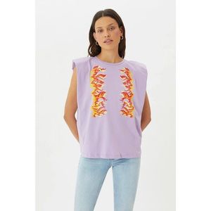 Trendyol Knitted T-Shirt With Lilac Wadding kép