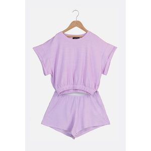 Trendyol Lilac Towel Pajamas Set kép