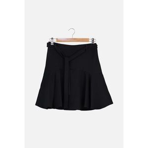 Trendyol Black Ruffle Shorts & Bermuda kép