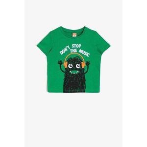 Koton Boy Green Patterned T-shirt kép