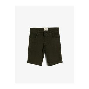 Koton Boy Green Normal Waist Pocket Detailed Shorts kép