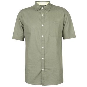 Pierre Cardin Short Sleeve Linen Shirt Mens kép