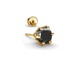 Giorre Unisex's Earring 32890 Gold/Black kép