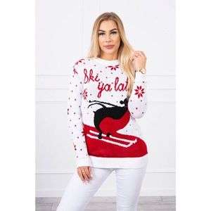 Christmas motif sweater white kép