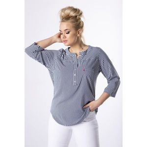 patterned blouse with a shirt cut kép