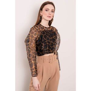 BSL Black blouse with a pattern kép