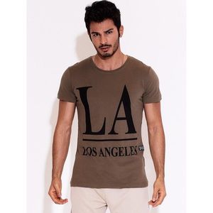 Men's T-shirt LOS ANGELES olive kép