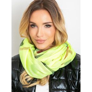 Fluo yellow checked shawl kép