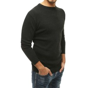 Men's sweater slipped over the head, graphite WX1548 kép