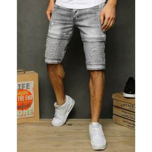 Light gray men's denim shorts SX1205 kép