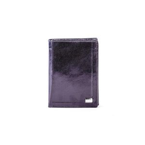 Men´s black leather wallet with embossing kép