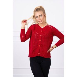 Buttoned sweater red kép