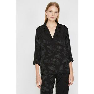 Koton Women's Black Patterned Pajamas Top kép