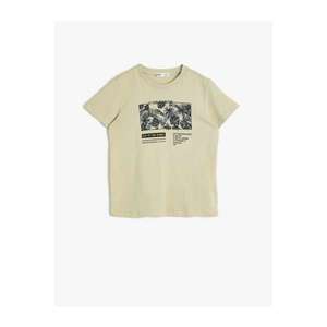 Koton Boy Cotton Printed Short Sleeve Crew Neck T-Shirt kép
