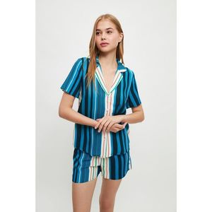 Trendyol Striped Woven Pajamas Set kép