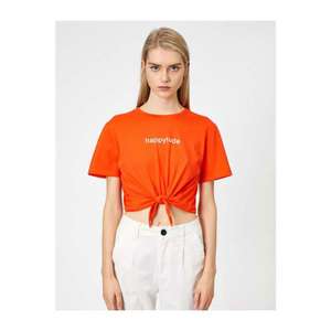 Koton Women's Orange Printed T-Shirt kép