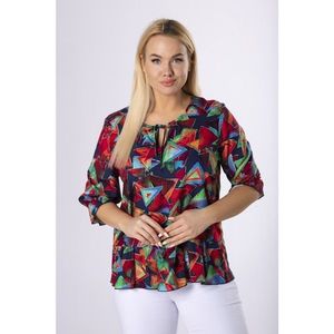 patterned blouse with a basque kép