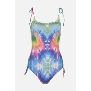 Trendyol Colorful Tie-Dye Patterned Swimsuit kép